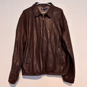 Polo Ralph Lauren Men's Brown Leather Jacket
